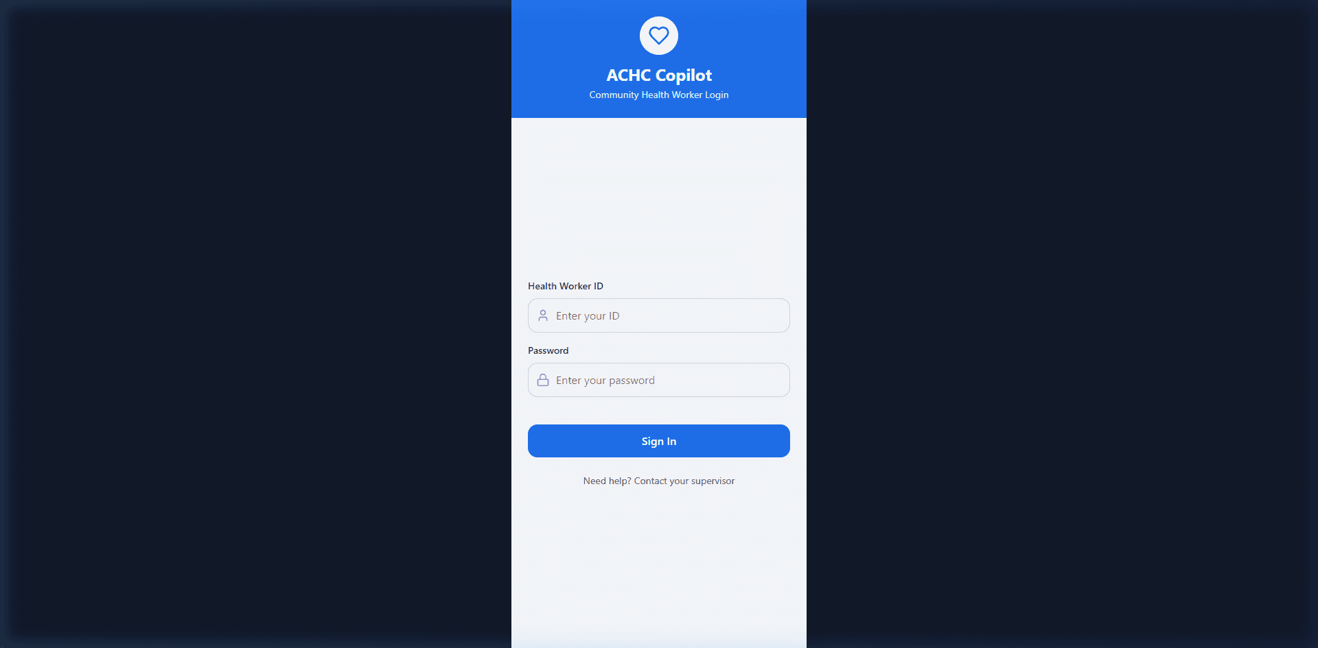 ACHC AI Care Assistant interface preview
